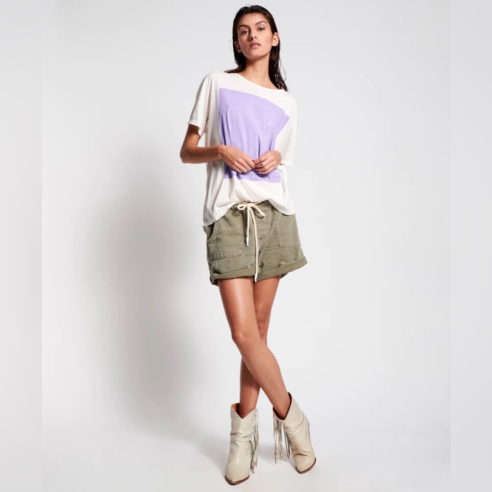 *NWT* ONE TEASPOON / FREE PEOPLE Shabby Bandits faded khaki shorts — size ( M )